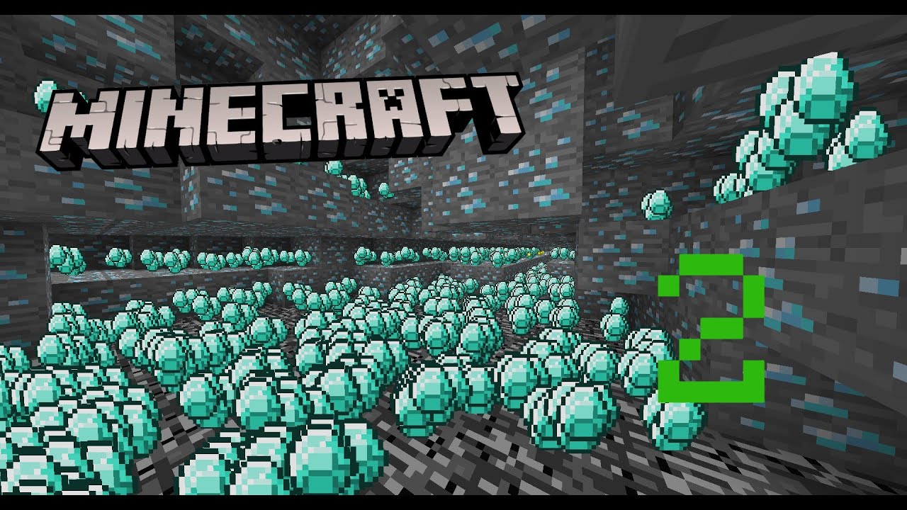 FOUND SOO MANY DIAMONDS!!! || Minecraft Lets Play Ep 2 - YouTube