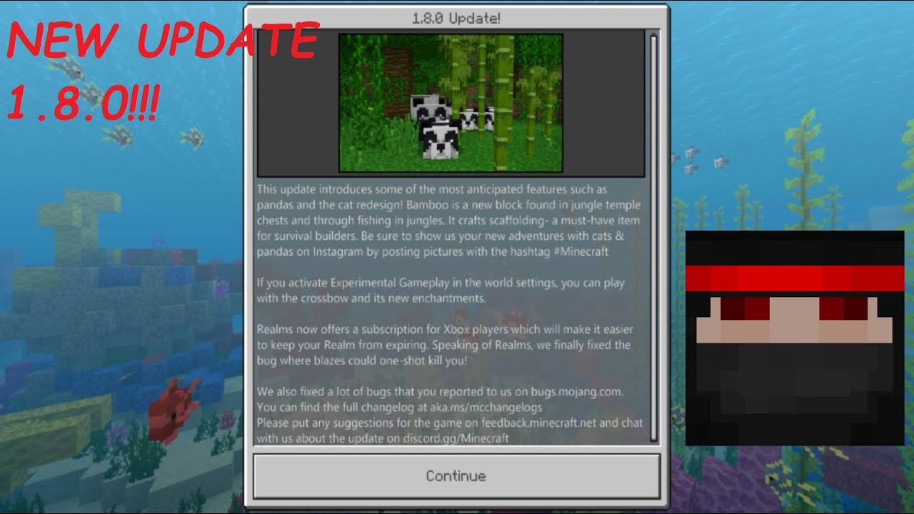 Pandas and more now in Minecraft Bedrock