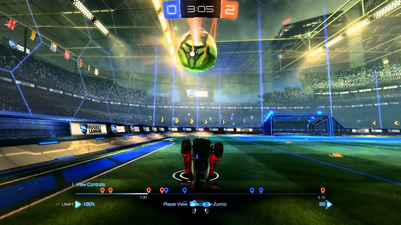 Rocket League - Save, Self-Assist and Goal in one move