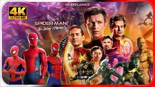 Spider-Man No Way Home (2021) 4k Film Explained in Hindi/Urdu | Spiderman Summarized in हिन्दी | UHD