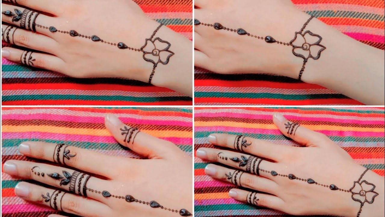 Heritage Mehndi - Bead Chain Bracelet Henna Design.... | Facebook