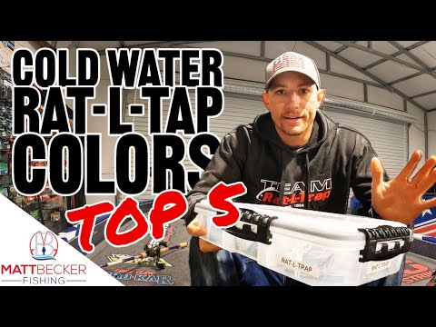 TOP 5 RAT-L-TRAP colors in MY BOAT for COLD WATER BASS fishing