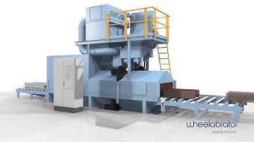 Wheelabrator Roller Conveyor Blast Machine