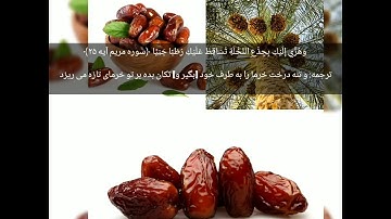 سوره مریم آیه 24 و 25 جزء 16 قرآن کریم ayin islam