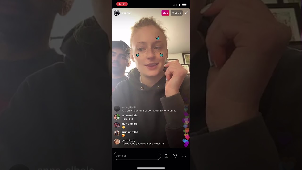Sophie Turner Instagram Live - March 26, 2020