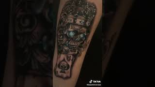 #fyp #tattoo #tattoolover #skull #crown Thanks to @bojantetoviranje on IG and Tiktok for the art 😻