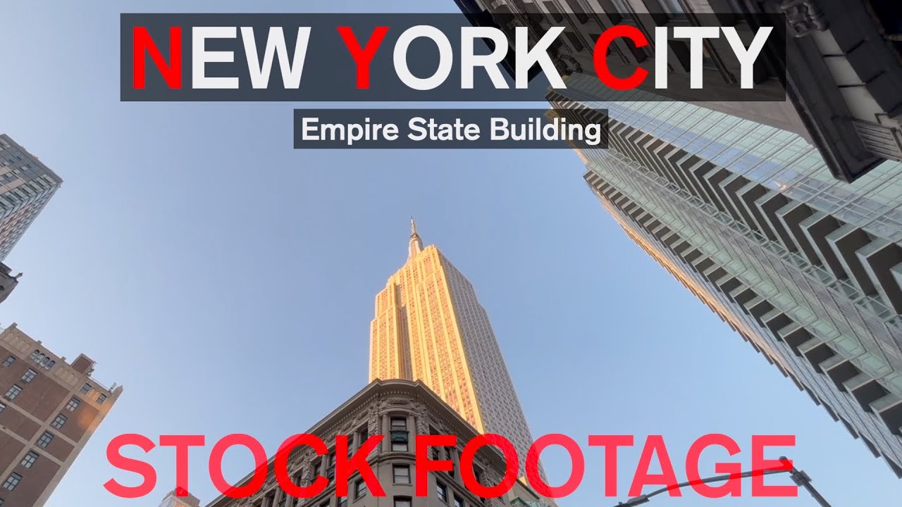 NEW YORK CITY  ++  Empire State Building  ++  STOCK FOOTAGE