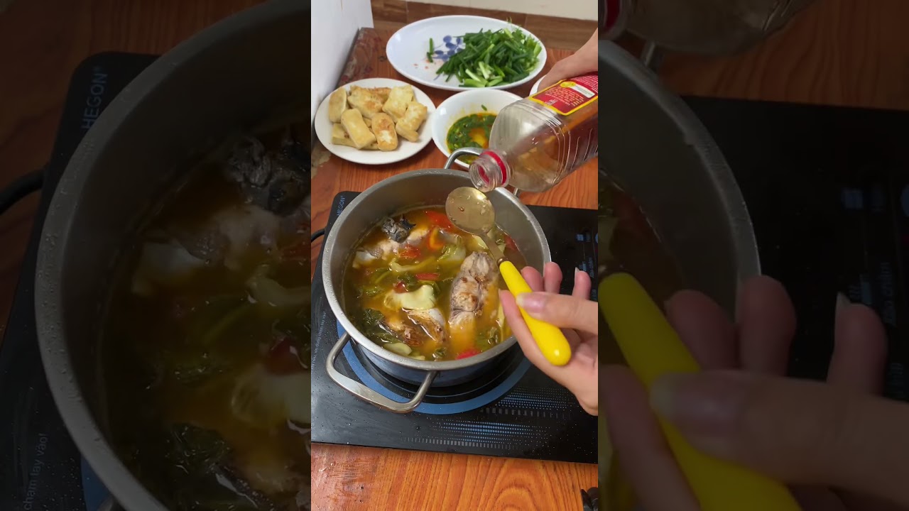 Hướng dẫn Cách nấu canh cá chua – Nấu canh cá dưa chua | Bữa cơm ngày tuần | Như Phương #shorts