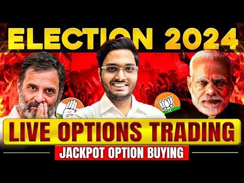 🔴Live election Result - 04 June Live Option buying 