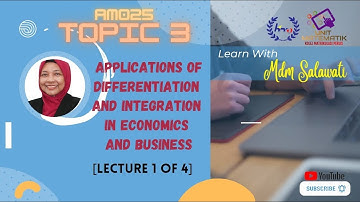 AM025 TOPIC 3 (LECTURE 1 OF 4)