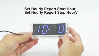 4Bit Digital Electronic Clock DIY Kit, 12/24H Time Date Home Clock