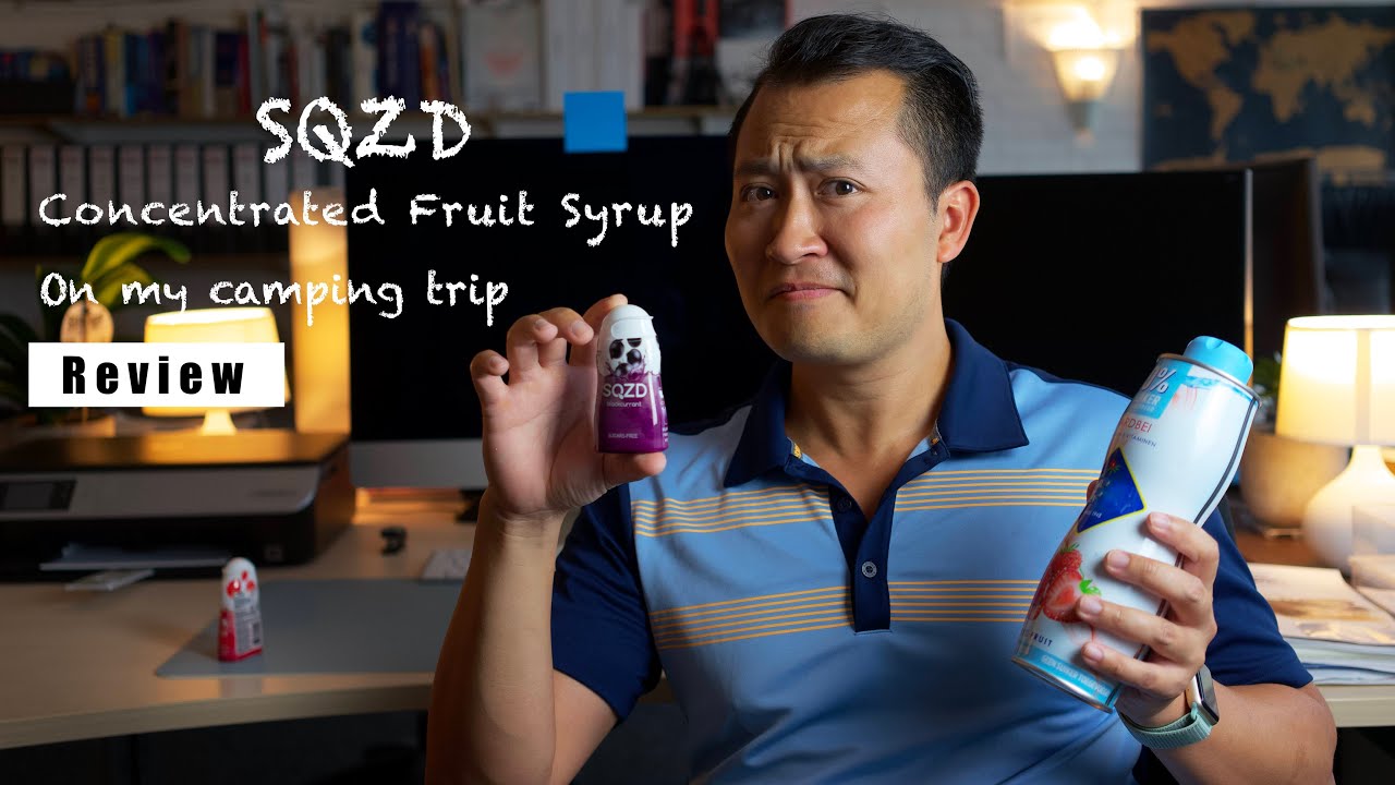 SQZD Sugar Free Fruit Syrup -  Review on my vacation
