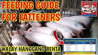 Feeding Guide For Fatteners Patabaing Baboy Walay Hanggnag Pagbenta