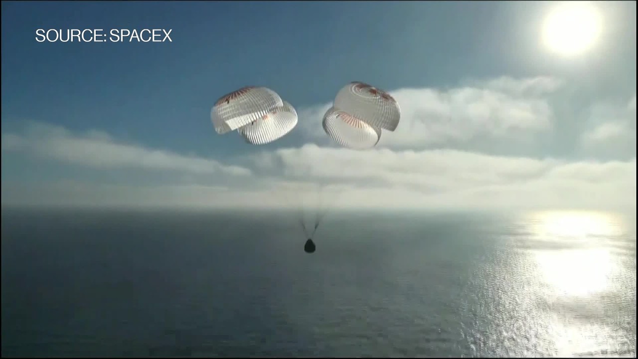 SpaceX Crew Capsule Splashes Down in Pacific After ISS Stay SpaceX Crew Capsule Splashes Down in Pacific After ISS Stay
