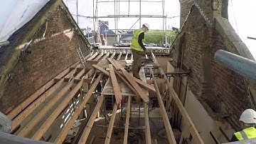 LOFT CONVERSION DORMER ROOF REMOVAL TIME LAPSE PART 1