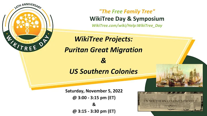 WikiTree Day: The Puritan Great Migration and US S...
