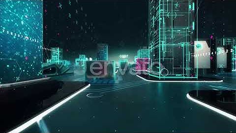 Supply Chain with Digital Technology Concept | Motion Graphics - Videohive template