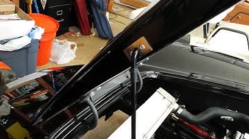 1966 AC Cobra hood prop installed video 2