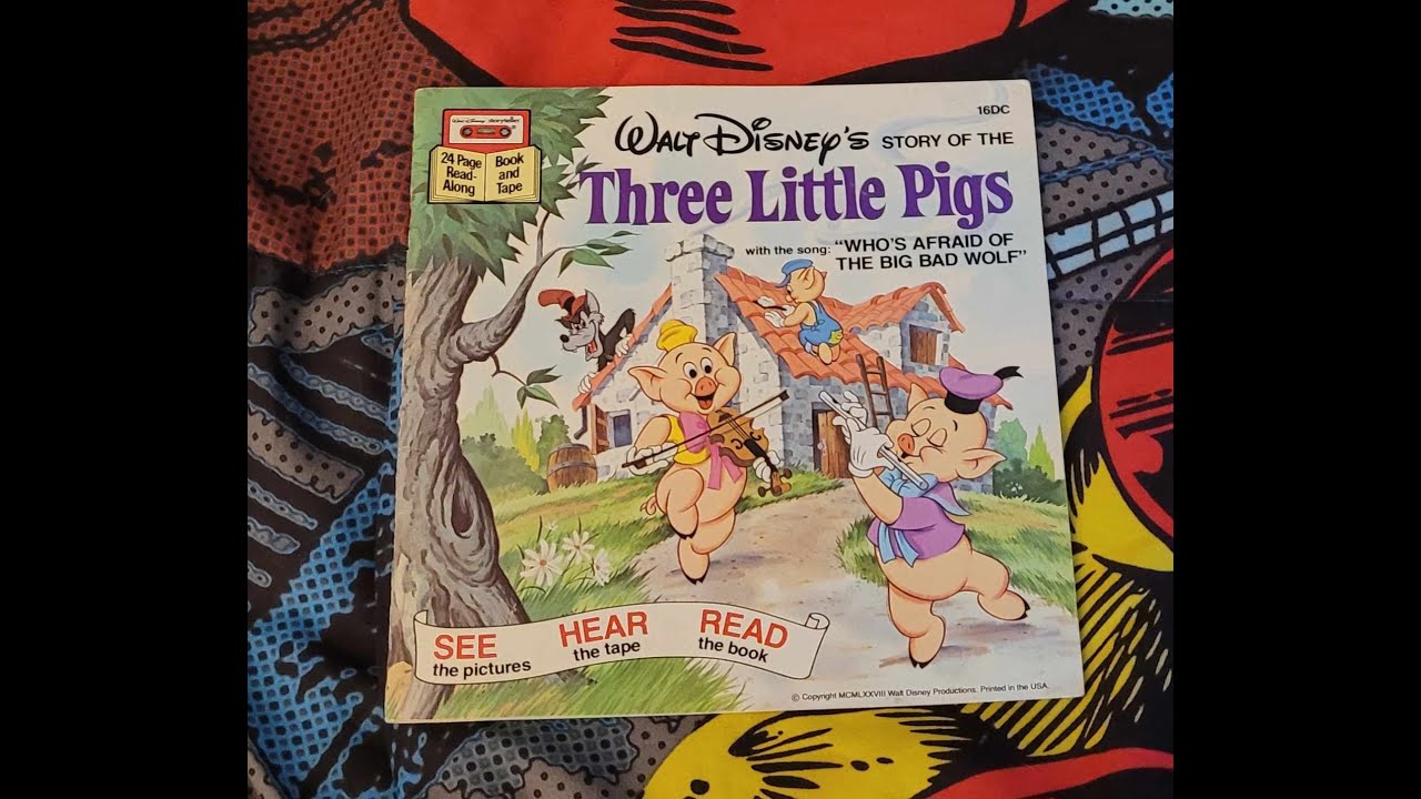 episode 827 Disney the three little pigs 1978 book on tape - YouTube
