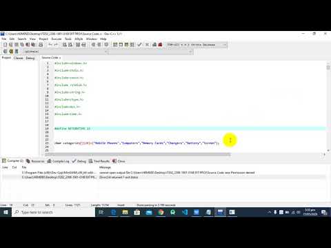 How to fix Error id returned 1 exit status in C Programming  English Language by HEMDEE