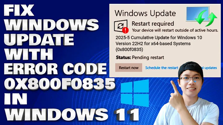 How To Fix Windows Update with Error Code 0x800f0835