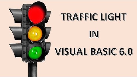 Traffic Light in Visual Basic 6.0 | VB Programming - Traffic Light Program in Bengali.