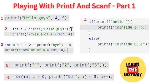 Playing with printf and scanf  - part 1 🔥 #coding #programming #yt  #tricks 