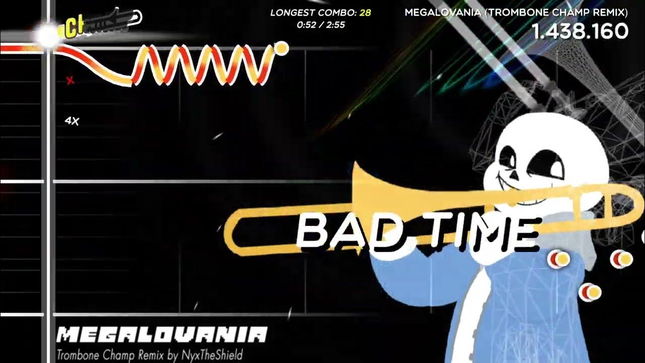 Trombone Champ Sans' Voice custom sound (Megalovania S rank) YouTube