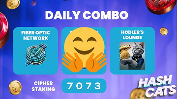 HashCats Daily Combo October 1 +Staking Cipher and Card Code
