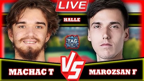 🔴LIVE: MACHAC T VS MAROZSAN F • HALLE GERMANY 2025  #tennis #wta #atp
