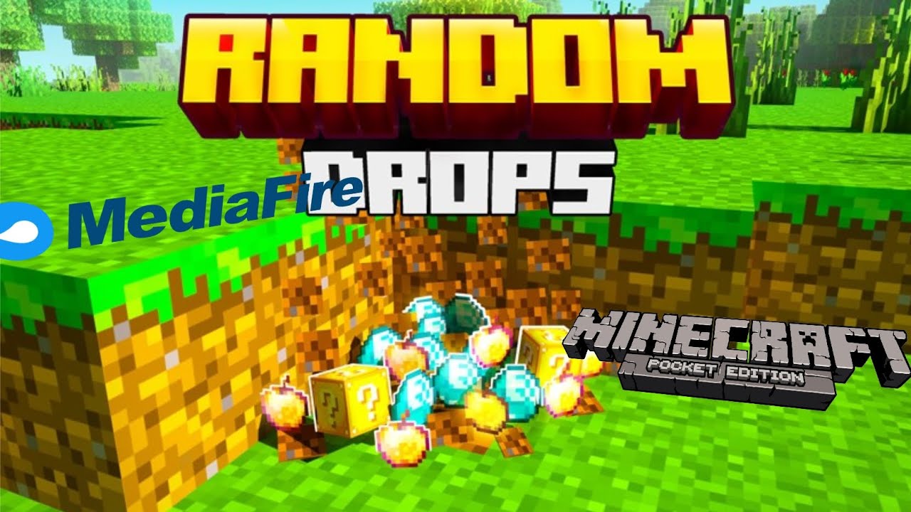 (DESCARGA) MINECRAFT PERO LOS DROPS SON RANDOM| MINECRAFT BEDROCK