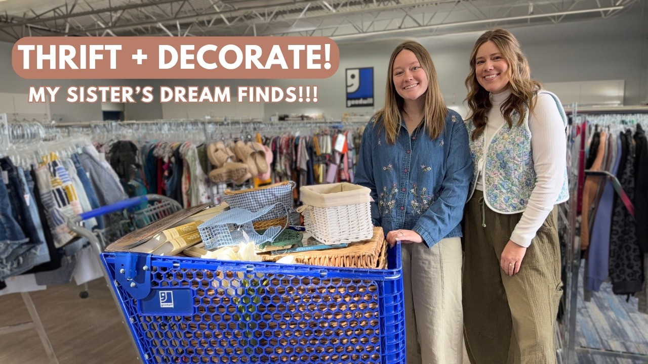 HUGE home decor haul!! | Thrift With Me | Thrift + Decorate | Goodwill ...