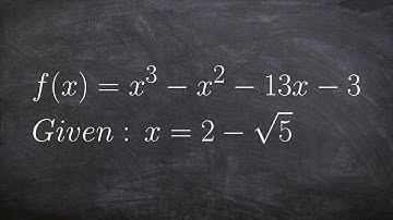 Given One Zero or Factor Find the Remaining Zeros