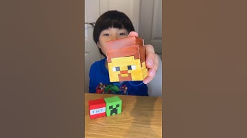 Paper Minecraft Steve Comes to Life with Blinking Eyes😉| Easy DIY for Kids #shorts #paper #origami