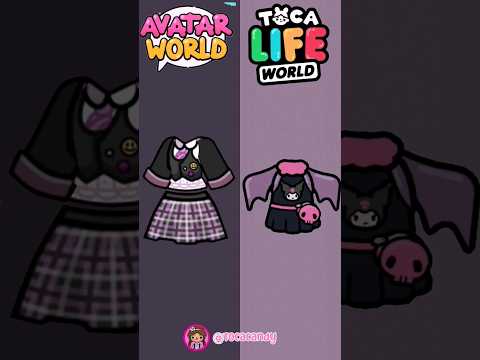 avatar world vs. toca boca kuromi edition ♥️💜