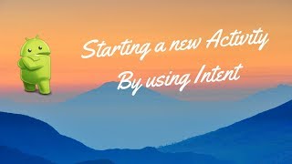 How to Start New Activity On Button Click via Intent