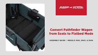 Seats to Flatbed Transformation - Pathfinder Stroller Wagons | Radio Flyer