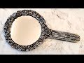 How to make a Beautiful Hand Mirror from Cardboard/Home decor DIY