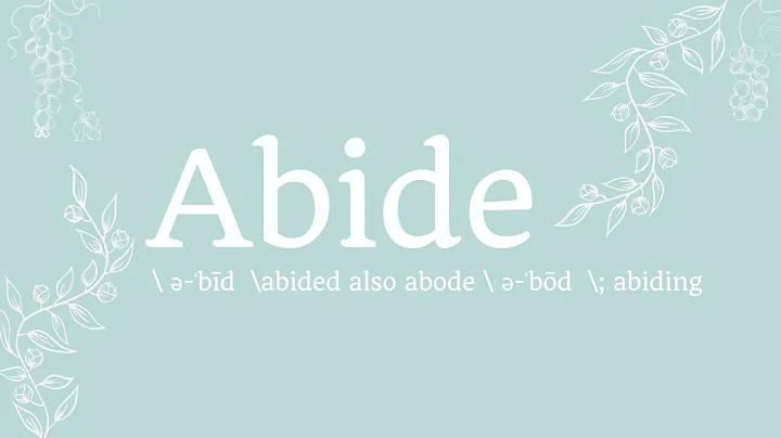 9-26-21 Tabitha Denney - "Abide-The Rest Of Your L...
