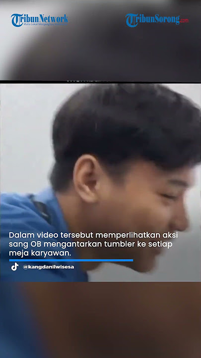 Viral, Aksi Office Boy Isi Air Minum Tumbler Karyawan Sekantor Lalu Diantar ke Meja, Tuai Pro Kontra