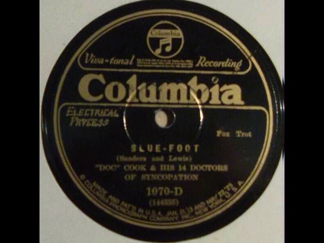 Watch Doc Cook And His 14 Doctors Of Syncopation "Slue Foot" (Chicago, Jun 15, 1927) - Columbia 1070-D. on YouTube