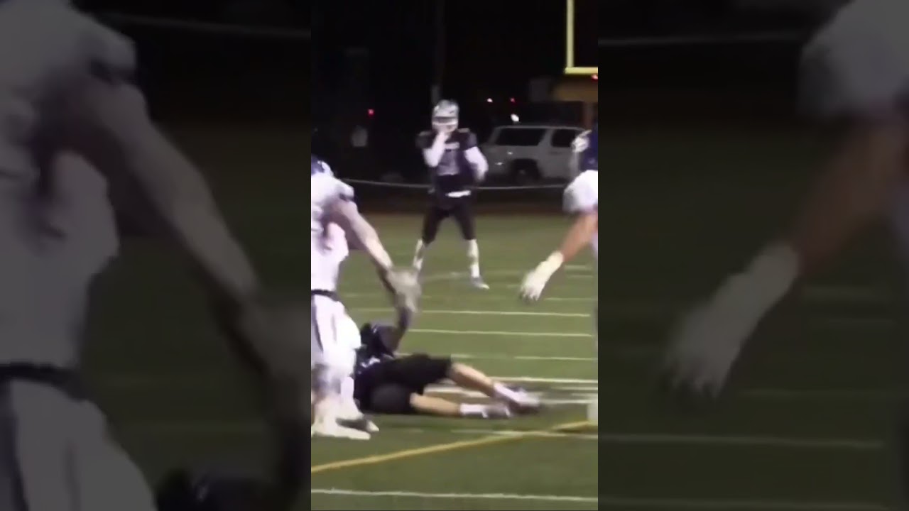 High school football referee levels a player Win Big Sports