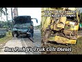 Kecelakaan maut bus pmh vs truk colt diesel meninggal di tempat