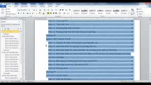Thủ thuật_Tạo mục lục tự động