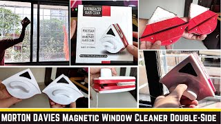 MORTON DAVIES Magnetic Window Cleaner Double-Side Glazed Two Sided Glass Cleaner detail review.