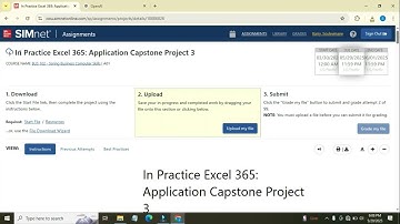 In Practice Excel 365 Application Capstone Project 3 | SIMnet Assignment | Excel Capstone