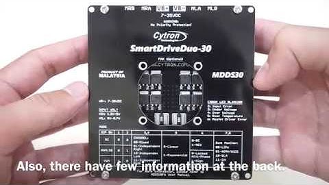 30Amp 7V-35V SmartDrive DC Motor Driver MDDS30 Unboxing #motordriver #cytrondriver