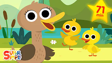 Six Little Ducks + More | Kids Music | Super Simple Songs