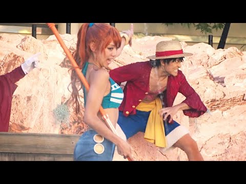 【usj】ルフィ大暴れ ワンピースウォーターバトル - YouTube