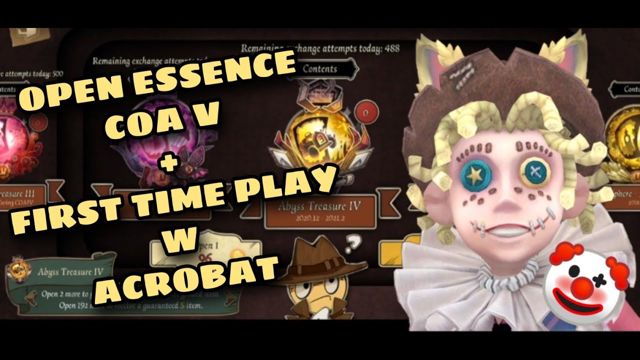 open essence COA V IDV + first time playing w Acrobat 🤡